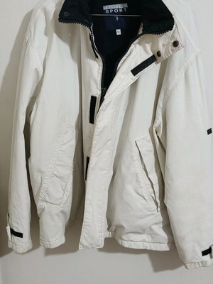 Trussardi Sport Jacket used, white, warm, unisex, size 50