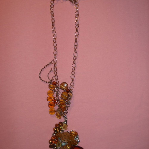 Unique necklace with various stones like new