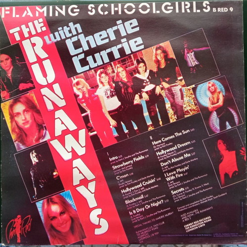 The Runaways With Cherie Currie Flaming Schoolgirls Vinyl LP like new