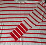 Striped knitted sweater Mango like new, white and red, size L