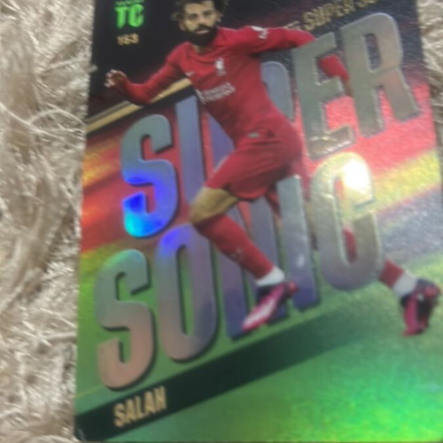 Super Sonic Cards Salah and Rashford like new