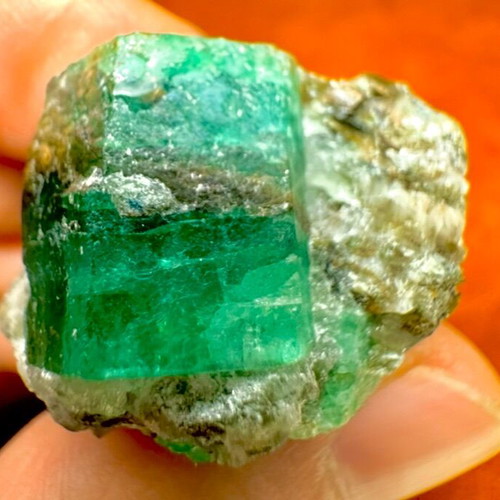 Emerald raw and rare museum-quality natural specimen