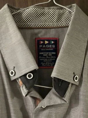 Men's gray dress shirt size L like new