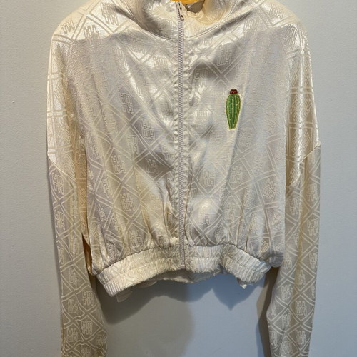 Bomber jacket Hemithea peacock series new, gold color, size S