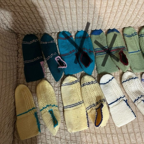Handmade terlikia new, multicolored