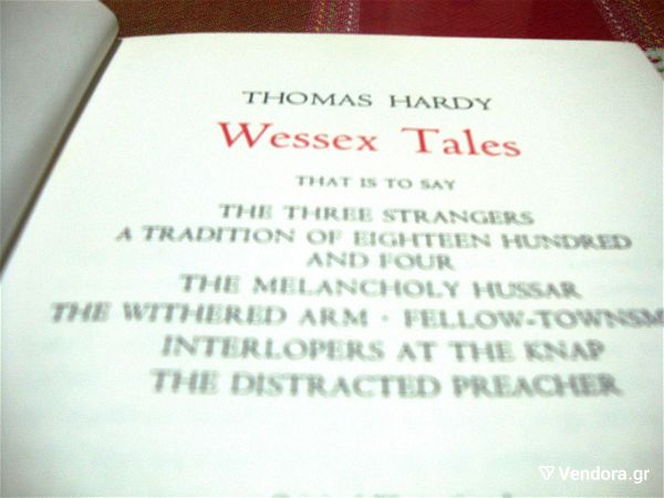  THOMAS HARDY. Wessey Tales