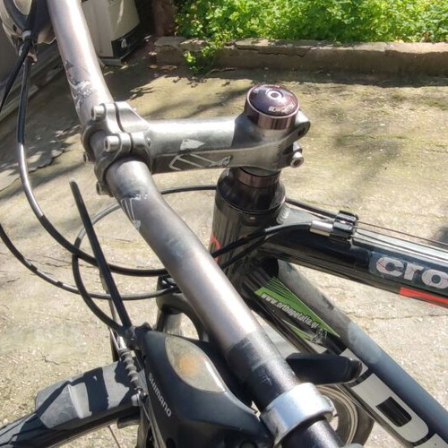 Ideal Crossmo men's trekking bike used, 24-speed Shimano, size L, red