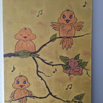 Children's wall decoration painting like new