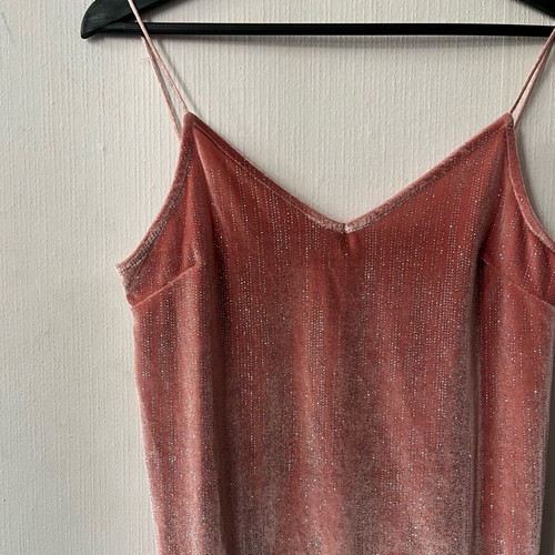 Glitter top like new, size S-M, pink
