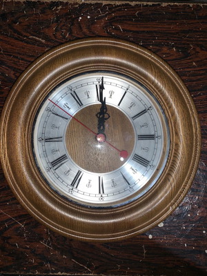 Antique wall clock used, analog