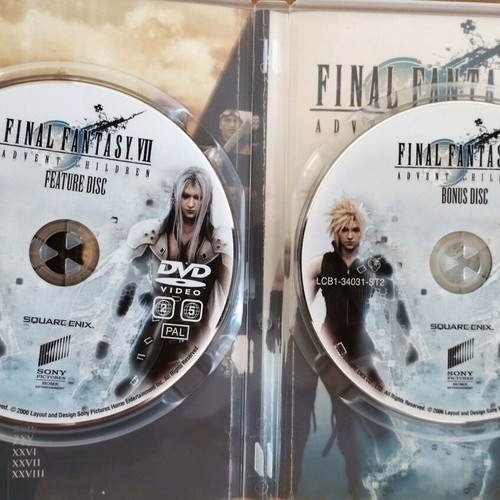 Final Fantasy VII Advent Children 2 Disc Special Edition DVD like new with Greek subtitles
