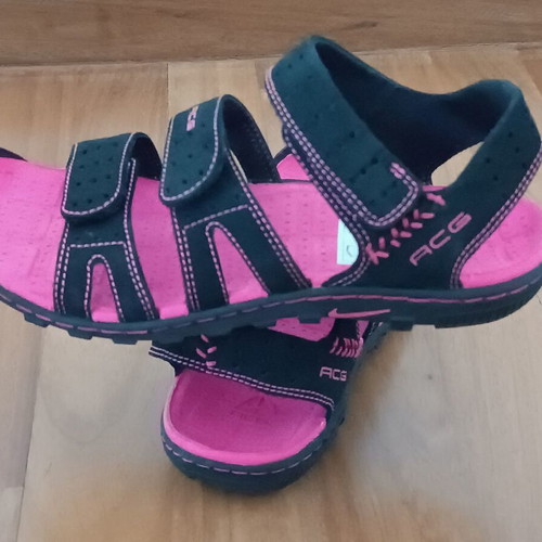 Nike sandals new, size 39, black and pink