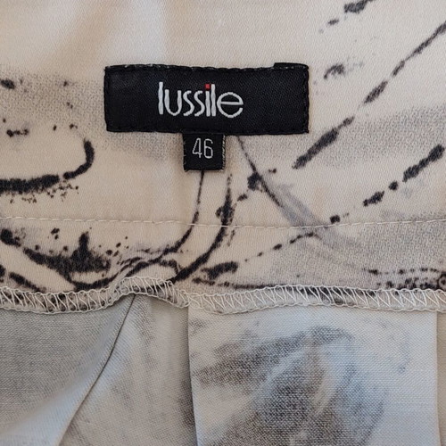 Lussile cotton skirt like new, beige multicolor, sizes M-L