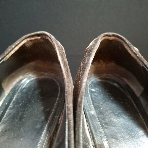 Car Shoe suede ballerinas used, brown, size 38.5
