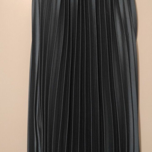 Blue pleated satin skirt Selected size small like new