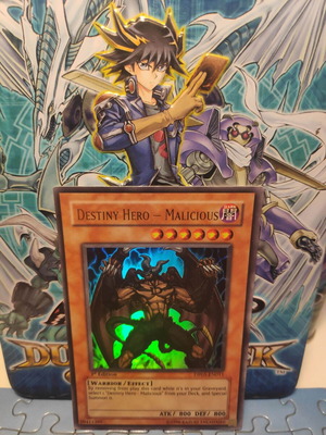 Destiny Hero - Malicious DP05-EN011 used Yu-Gi-Oh! card