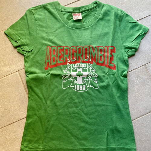 Abercrombie & Fitch Vintage Green T-Shirt Size S New