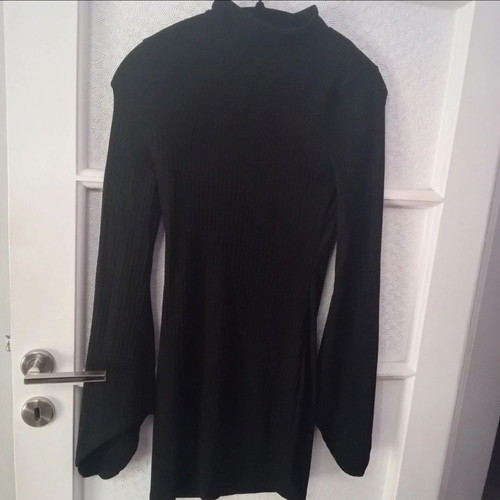 Black dress with bell sleeve, new, mini size by Disturbia