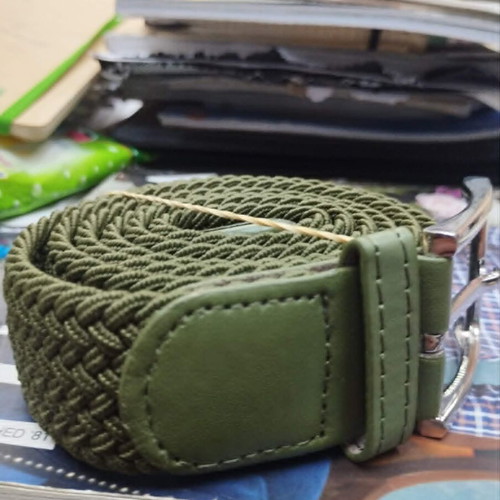 Men's Straw Belt zsp-37 Adjustable, Olive