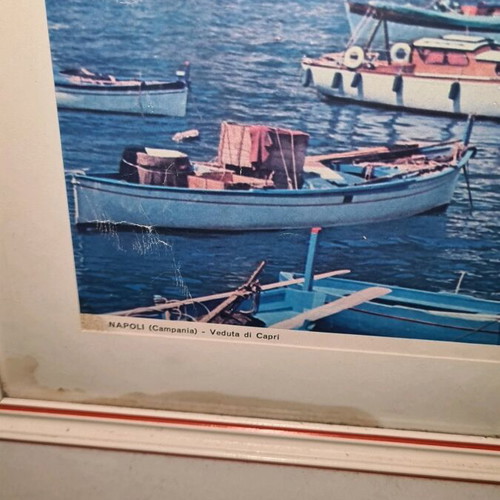 Napoli souvenir framed picture used