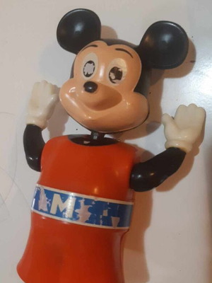 Κουρδιστή φιγούρα Μίκυ Μάους vintage μεταχειρισμένη