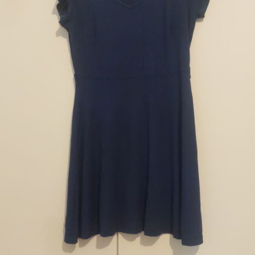 Open blue dress used, size S