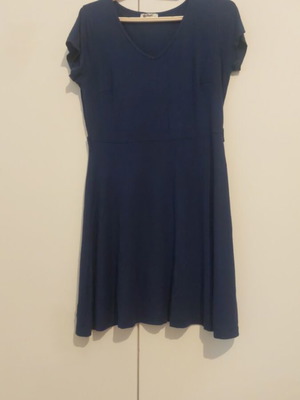 Open blue dress used, size S