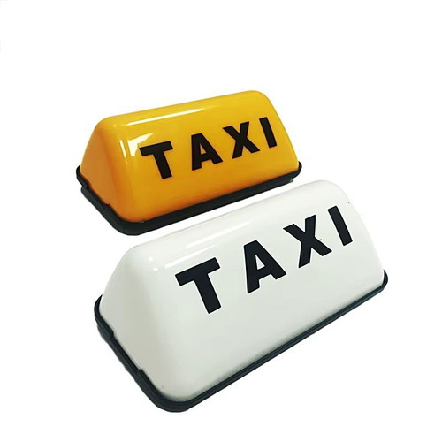 Taxi light sign new, ABS, yellow or white