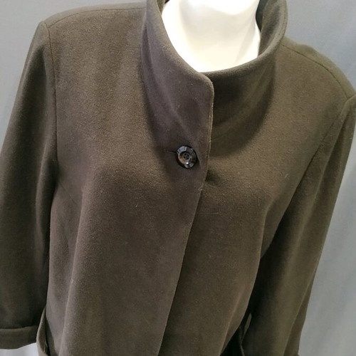 Wool coat with cashmere brown, size XL like new