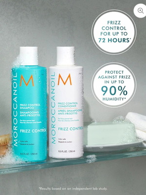 Moroccanoil Frizz Control Shampoo and Conditioner Set 250ml like new