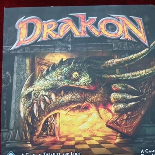 Drakon board game used by Fantasy Flight with box tear