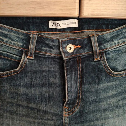 Zara slim-fit jeans with ripped details, size M 38 10, new