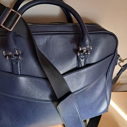 Unisex Zara bag used, blue, handheld with shoulder strap