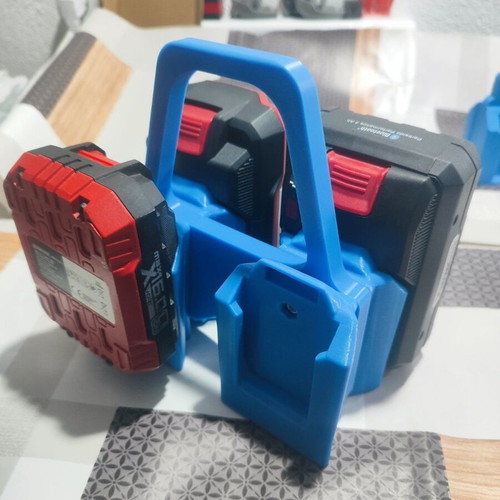 Parkside Battery Carrying Base with Handle 3D Printed