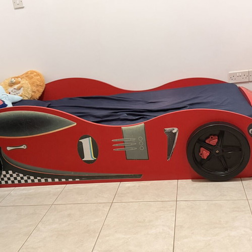 Mcqueen kids bed with mattress