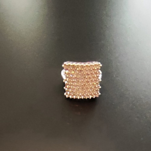 White gold ring 14 carat with zircon, size 17, like new