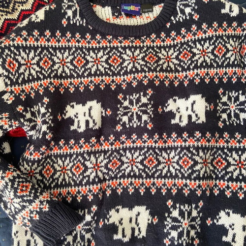 Children's sweaters like new, age 5-6 years, blue and red