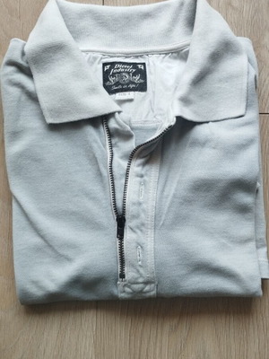 Diesel polo shirt used, size M, grey, zipper design