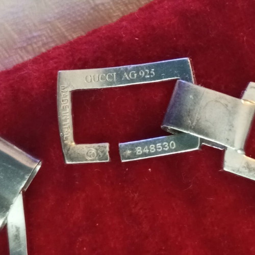 Gucci silver bracelet 925 authentic like new, length 18.5cm