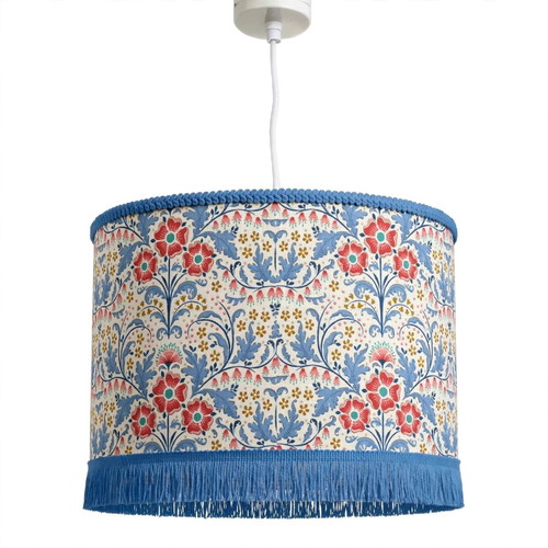 Blue Carnation ceiling light with E27 socket, oxygen lampshades, 35x20 cm
