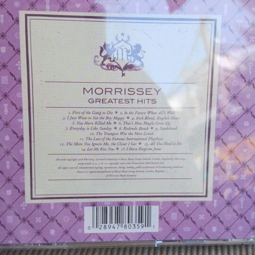 Morrissey Greatest Hits CD like new