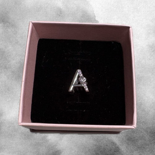 Pandora Charm Letter A Sterling Silver like new