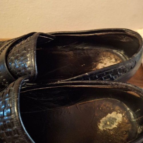 Vintage leather shoes used size 43 with sole wear