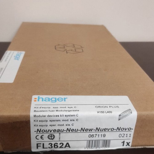 Hager FL362A Orion Plus rail and front panel 150x400 mm new
