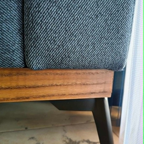 Armchair blue color new, comfortable and sturdy
