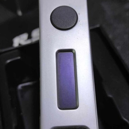 RSQ Squonk Mod Hotcig used, silver metal with black carbon