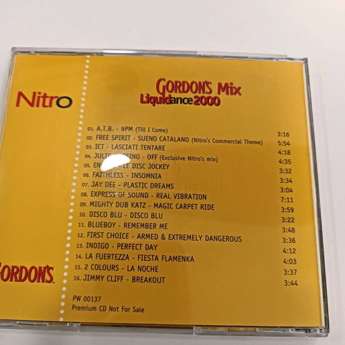 Cd Nitro Gordons Mix Liquid Dance 2000 used, classic dance