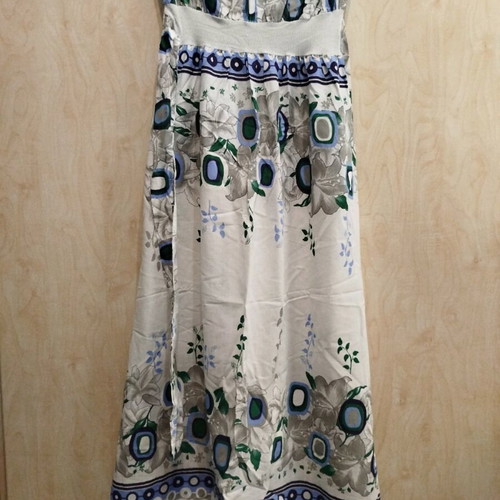 Handmade strapless maxi floral dress like new, size S-M
