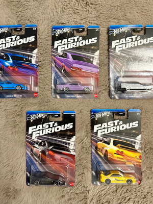 Hotwheels Fast and Furious 2024 complete collection new 5 pieces