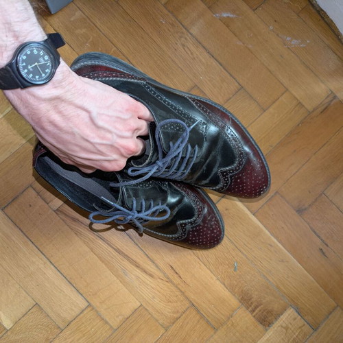 Georgio Rinaldi shoes used, size 42, black and red